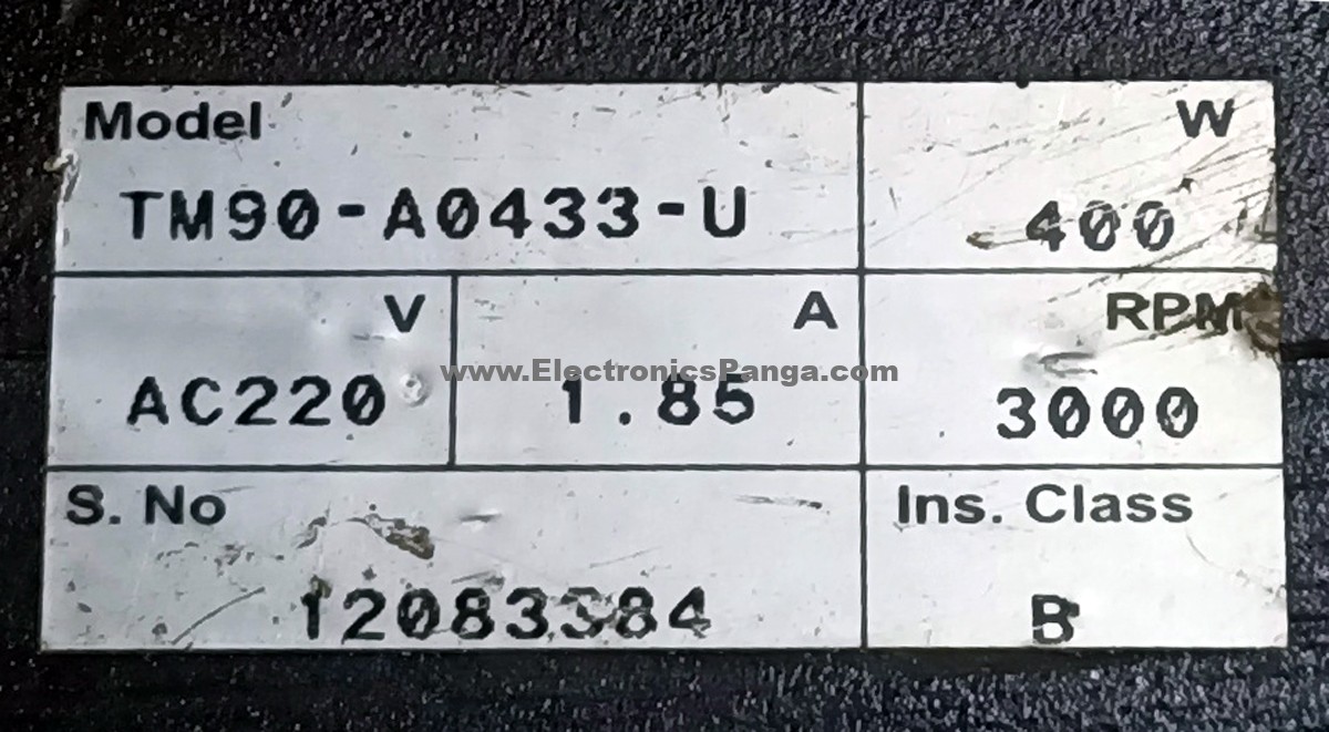 MOTOR BANK 400W (0.4Kw) TM90-A0433-U BLDC Motor With Gear DCM150 - Image 2