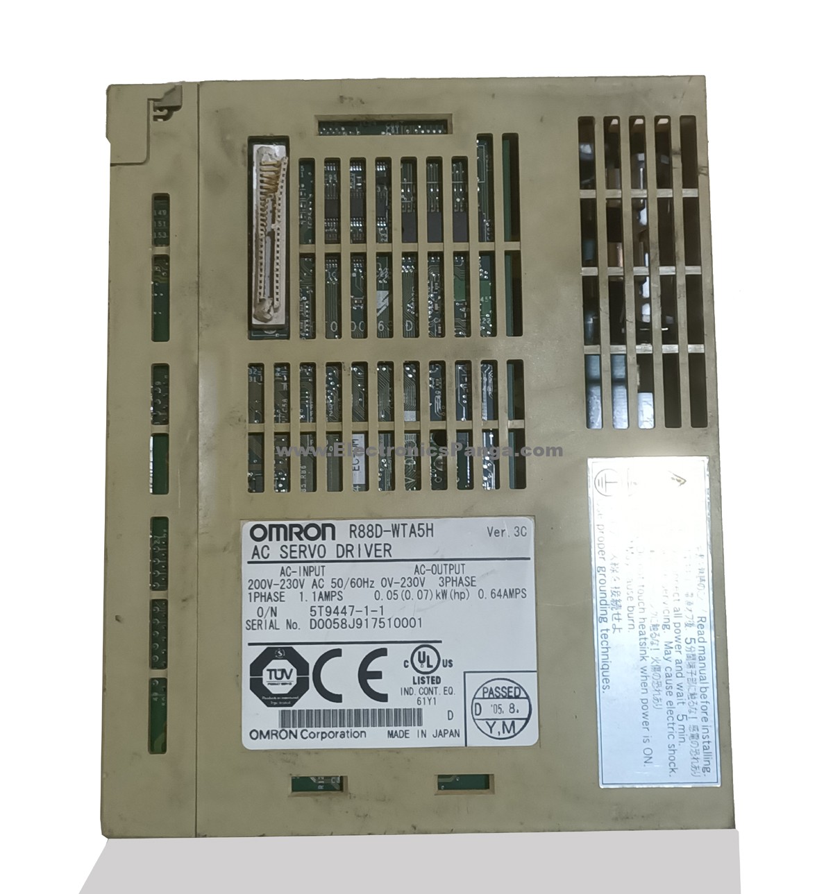 OMRON 0.05Kw (50W) R88D-WTA5H AC Servo Driver SD1204 - Image 4