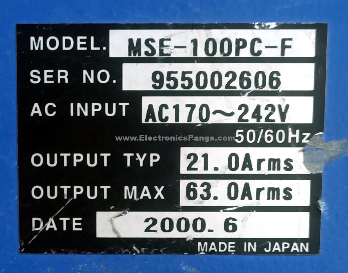 SUMITOMO MSE-100PC-F AC Servo Driver SD1167 - Image 3