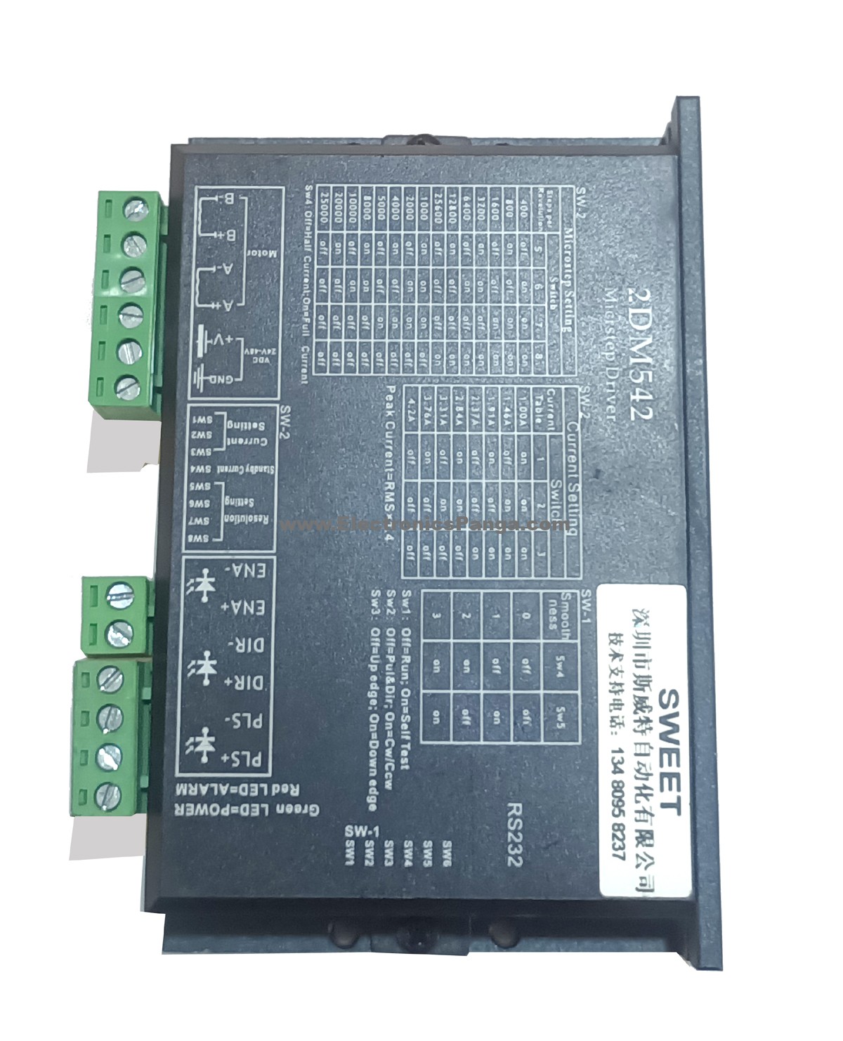 SWEET 2DM542-N 24-48V/DC 4.2A 24V Pulse 2-Phase Microstep Driver STD293 - Image 3
