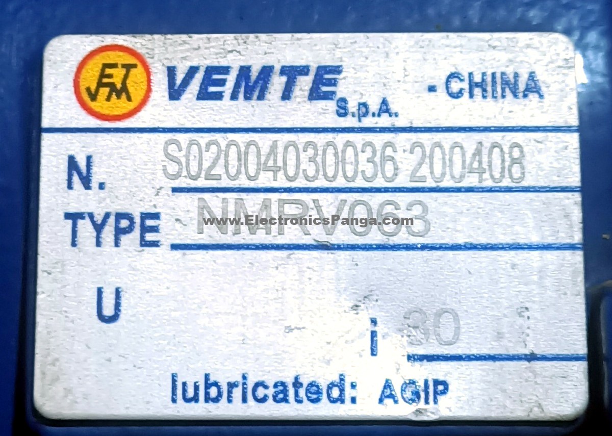 VEMTE NMRV063 30:1 Ratio Worm Gearbox For 1kw 1.5kw Servo Motor G1207 - Image 2
