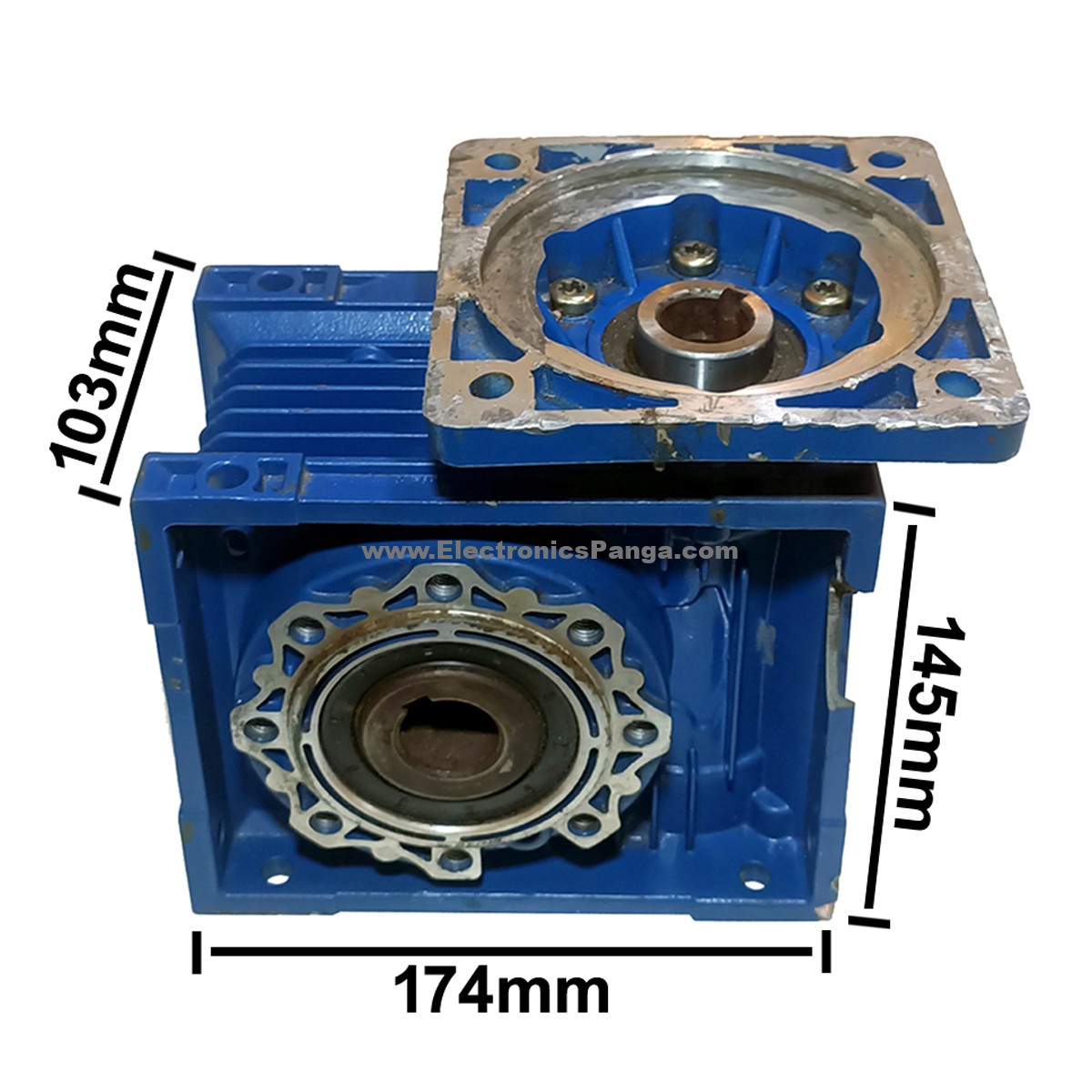 VEMTE NMRV063 30:1 Ratio Worm Gearbox For 1kw 1.5kw Servo Motor G1207 - Image 3
