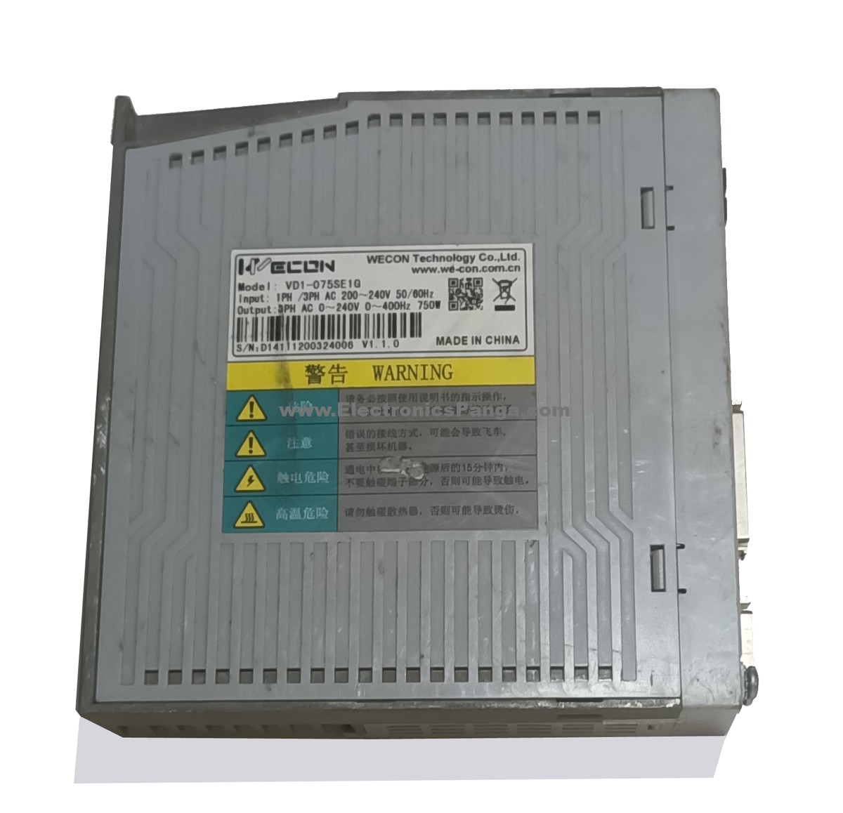 WECON 750W (0.75Kw) VD1-075SE1G AC Servo Driver SD1174 - Image 4