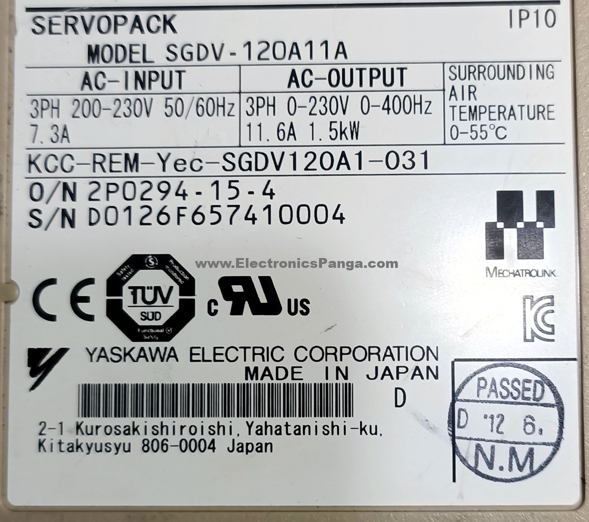 YASKAWA 1.5Kw (1500W) SGDV-120A11A AC Servo Driver SD1171 - Image 4