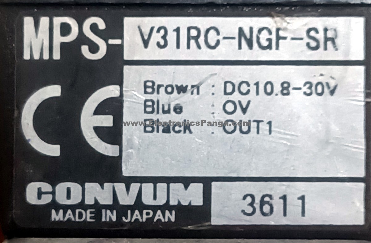 CONVUM MPS-V31RC-NGF-SR 3-Wires 10.8-30V/DC Digital Pressure Switch Sensor S208 - Image 4