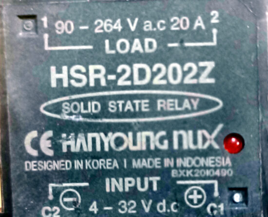 HANYOUNG NUX HSR-2D202Z 4-32V/DC 90-264V/AC 20A Solid State Relay SSR ...