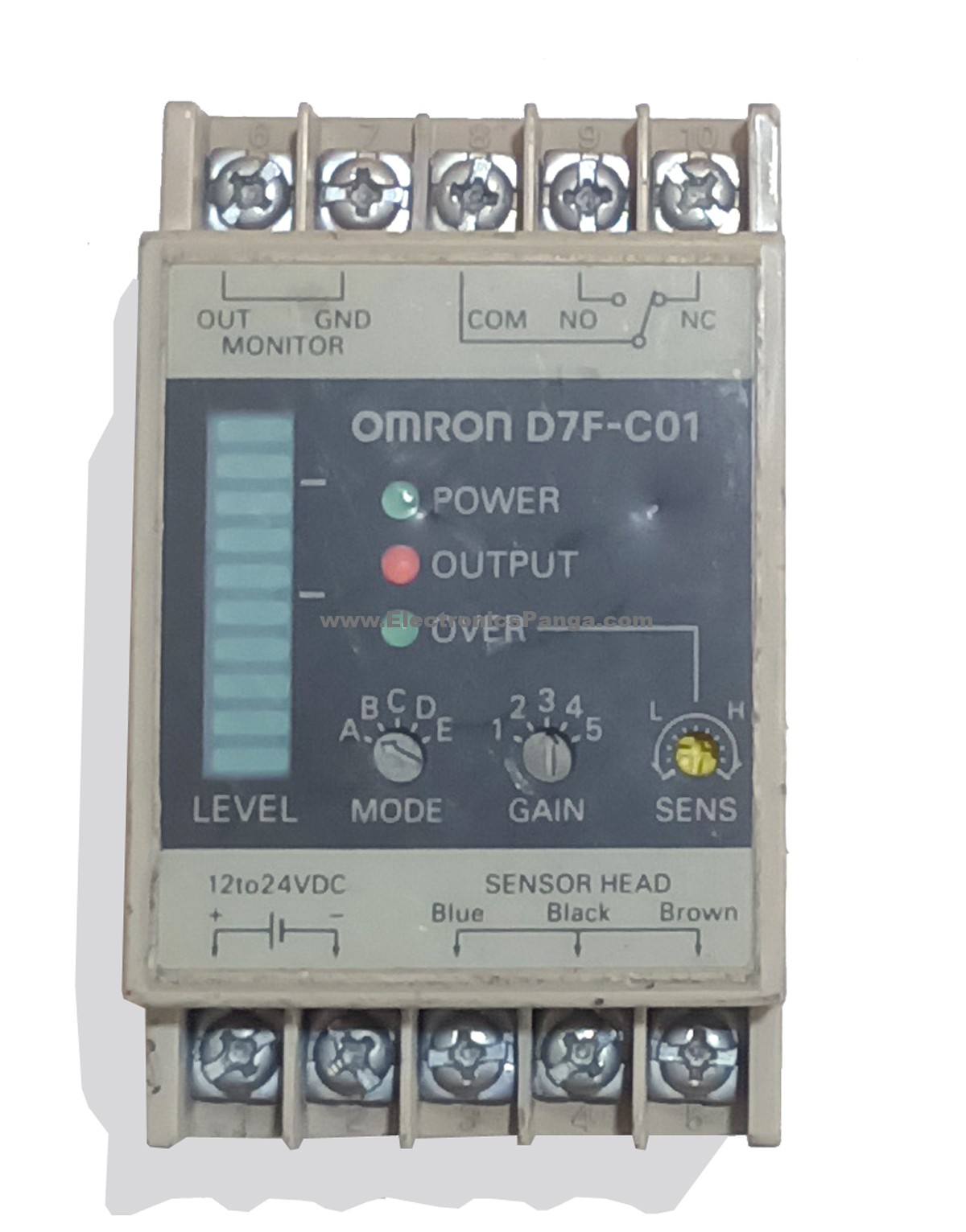 OMRON D7F-C01 12-24V/DC Vibration Sensor Controller AS621 - Image 2