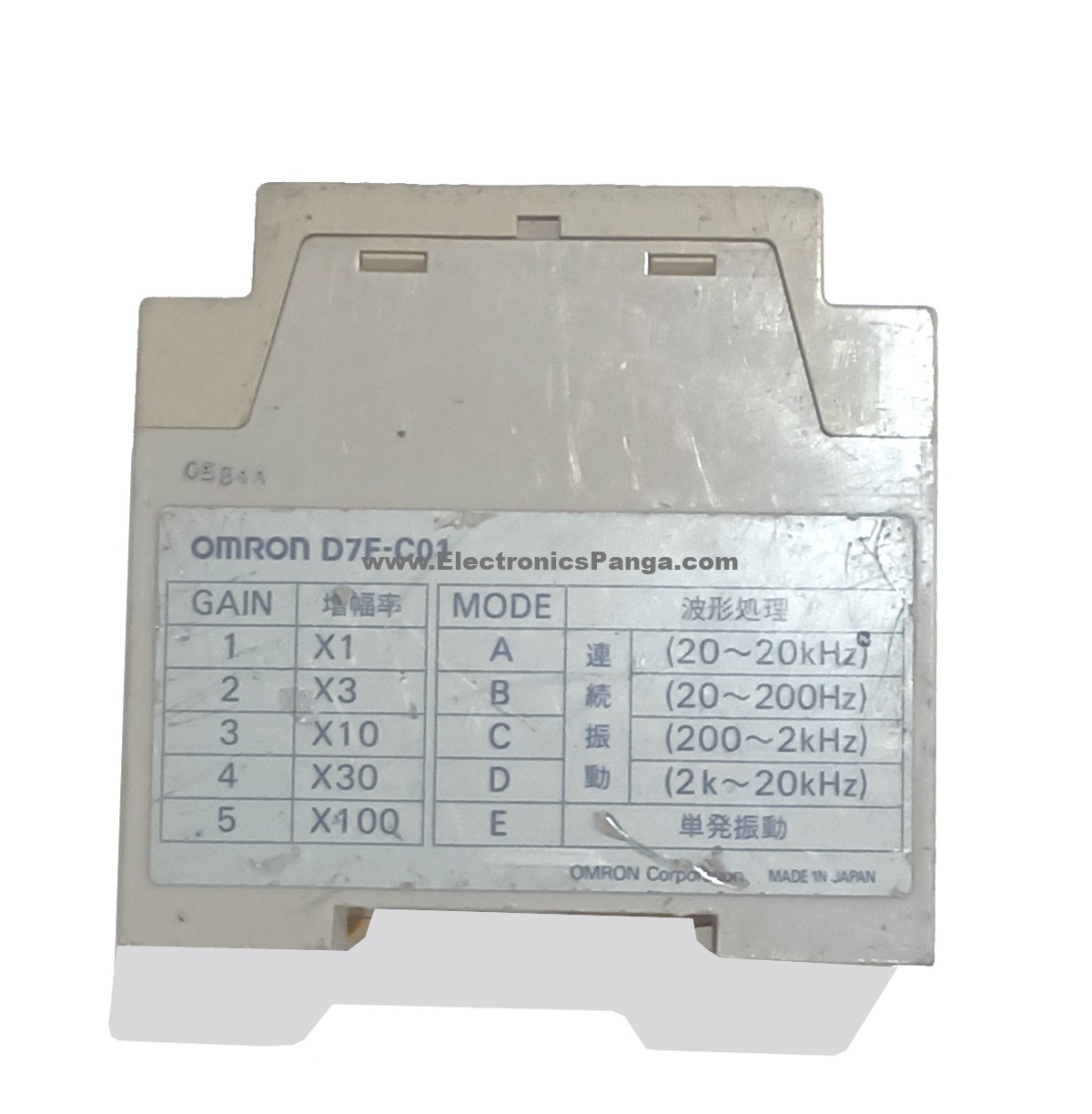 OMRON D7F-C01 12-24V/DC Vibration Sensor Controller AS621 - Image 6