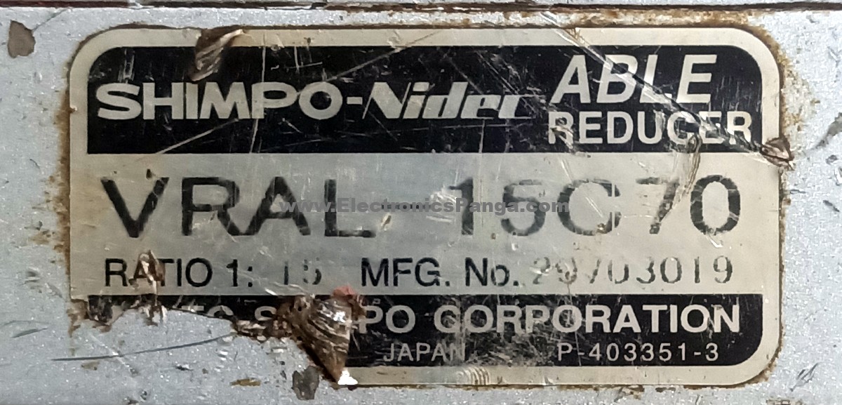 SHIMPO-NIDEC 15:1 Ratio VRAL-15C70 Planetary Gearbox For 200 & 400w Servo Motor G1240 - Image 2