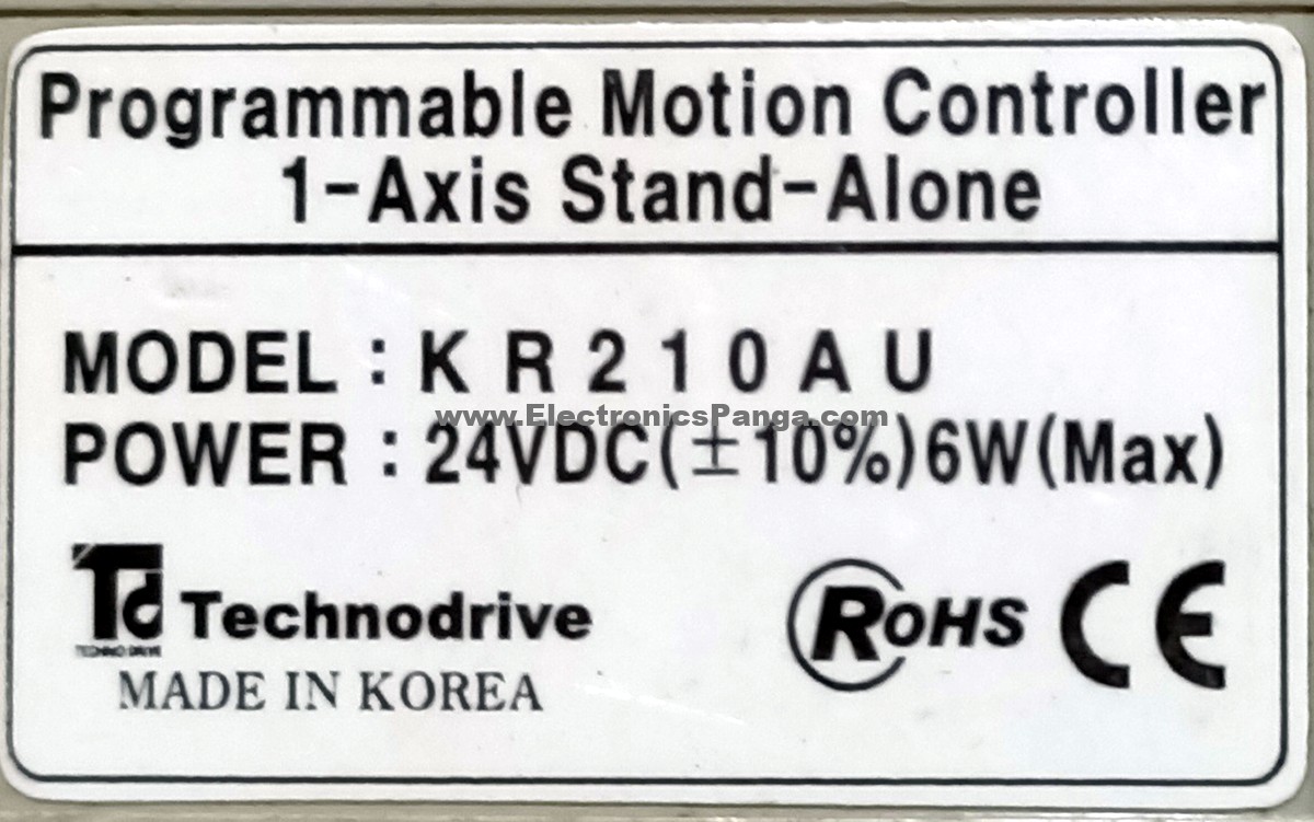 TECHNODRIVE KR210AU 24V/DC 6W Programmable Motion Controller PL231 - Image 4