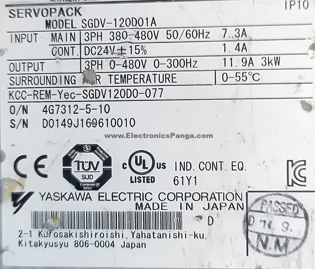 YASKAWA 3Kw (3000W) SGDV-120D01A AC Servo Driver SD1217 - Image 5
