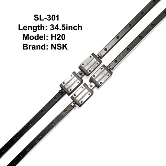 CNC NSK H20 Double Linear Slides with Four Bearings 34.5inch Length SL-301