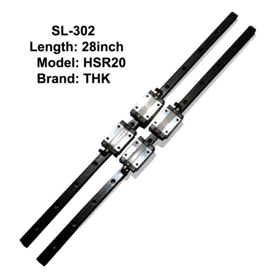 CNC THK HSR20 Double Linear Slides with Four Bearings 28inch Length SL-302