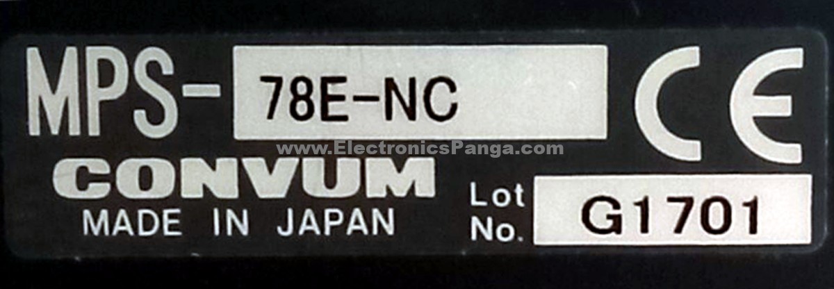 CONVUM MPS-78E-NC Digital Pressure Switch Sensor N354 - Image 3