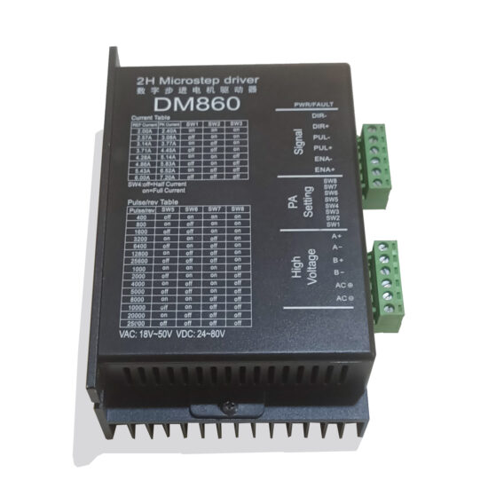DM860 2-Phase 7.20A 18-50V/AC 24-80V/DC 2H Microstep Driver STD303 ...