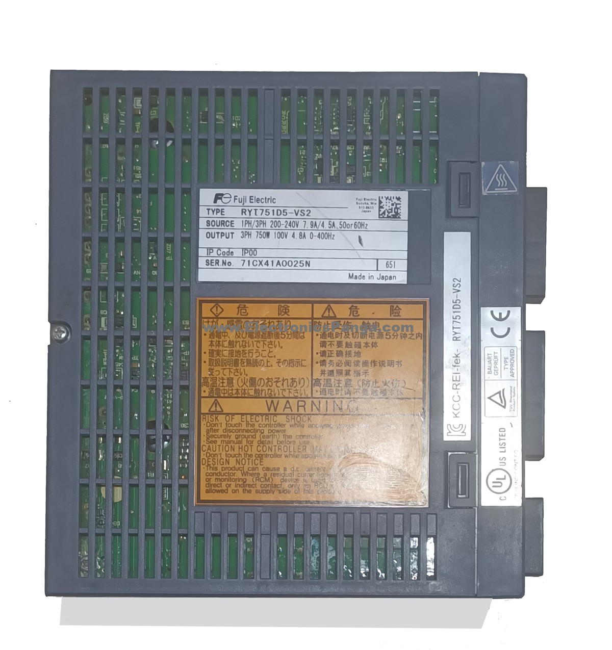 FUJI ELECTRIC Alpha5 750W (0.75Kw) RYT751D5-VS2 AC Servo Driver SD1303 - Image 5
