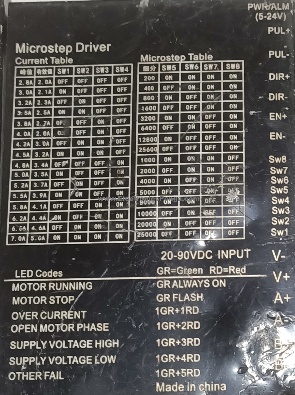 LDM2405M 2-Phase 20-90V/DC 7.0A Microstep Driver STD315 - Image 3