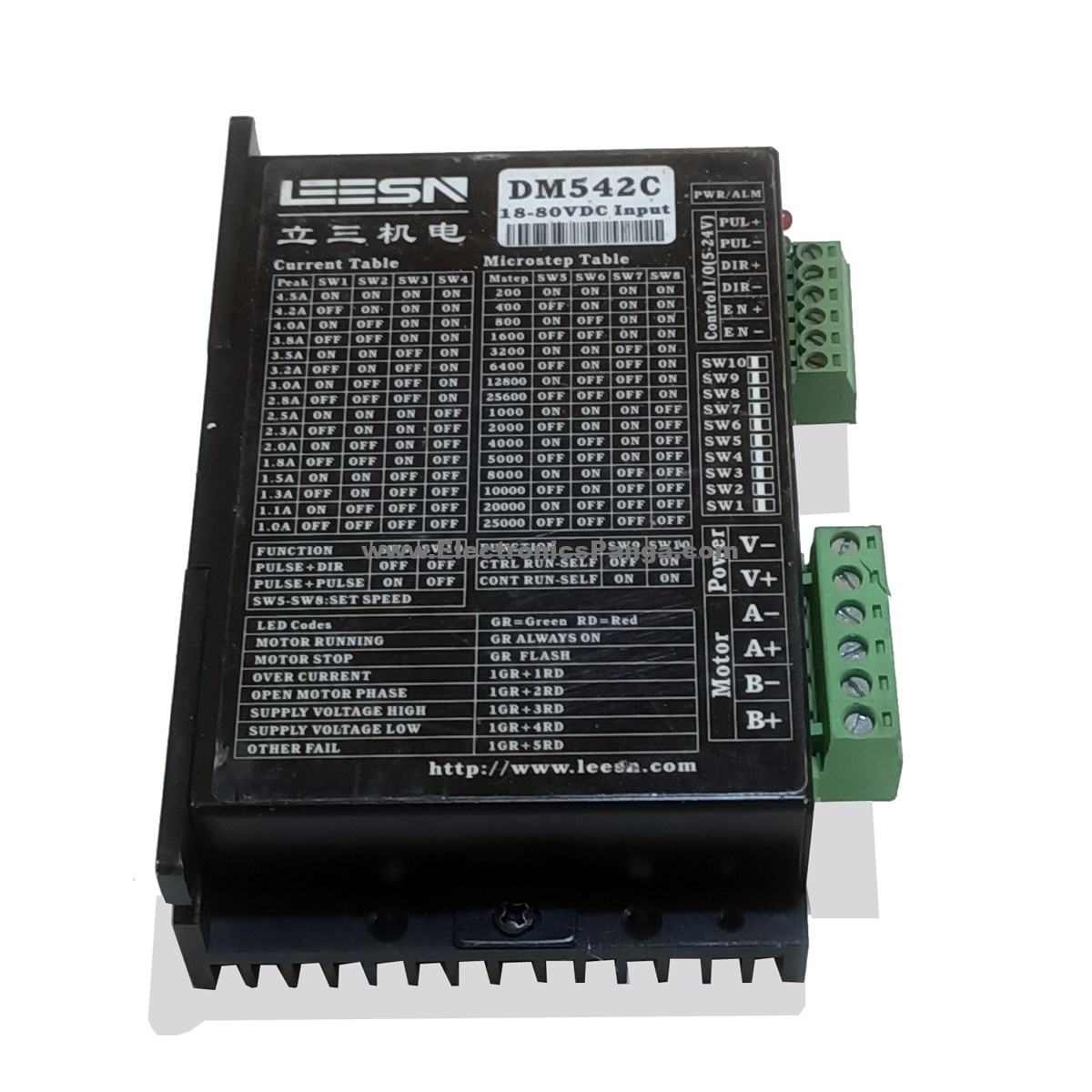 LEESN DM542C 2-Phase 18-80V/DC 4.5A Stepping Driver STD310 - Image 2