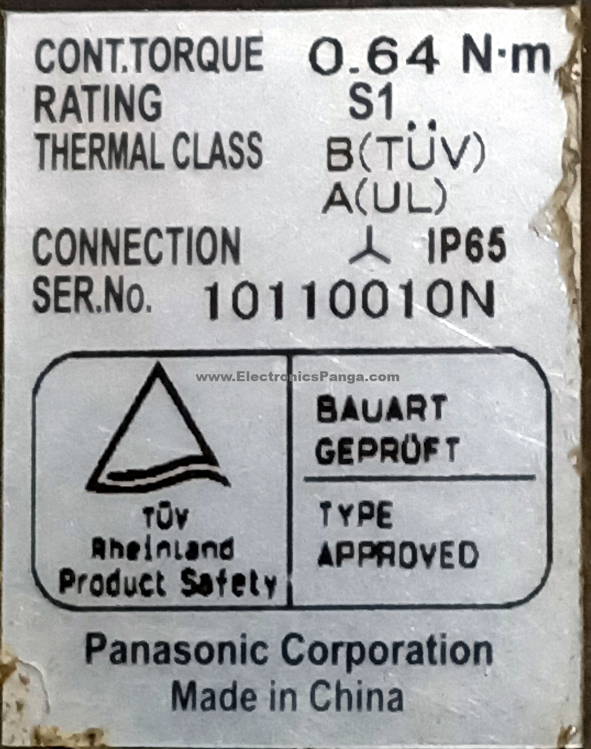 PANASONIC 0.2Kw (200W) MHMD022G1U AC Servo Motor SM1043 - Image 3