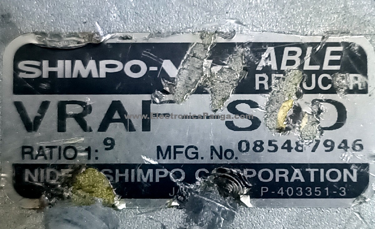 SHIMPO-NIDEC 9:1 Ratio VRAF-S9D Able Reducer Gearbox For 1kw 1.5kw Servo Motor G1271 - Image 2