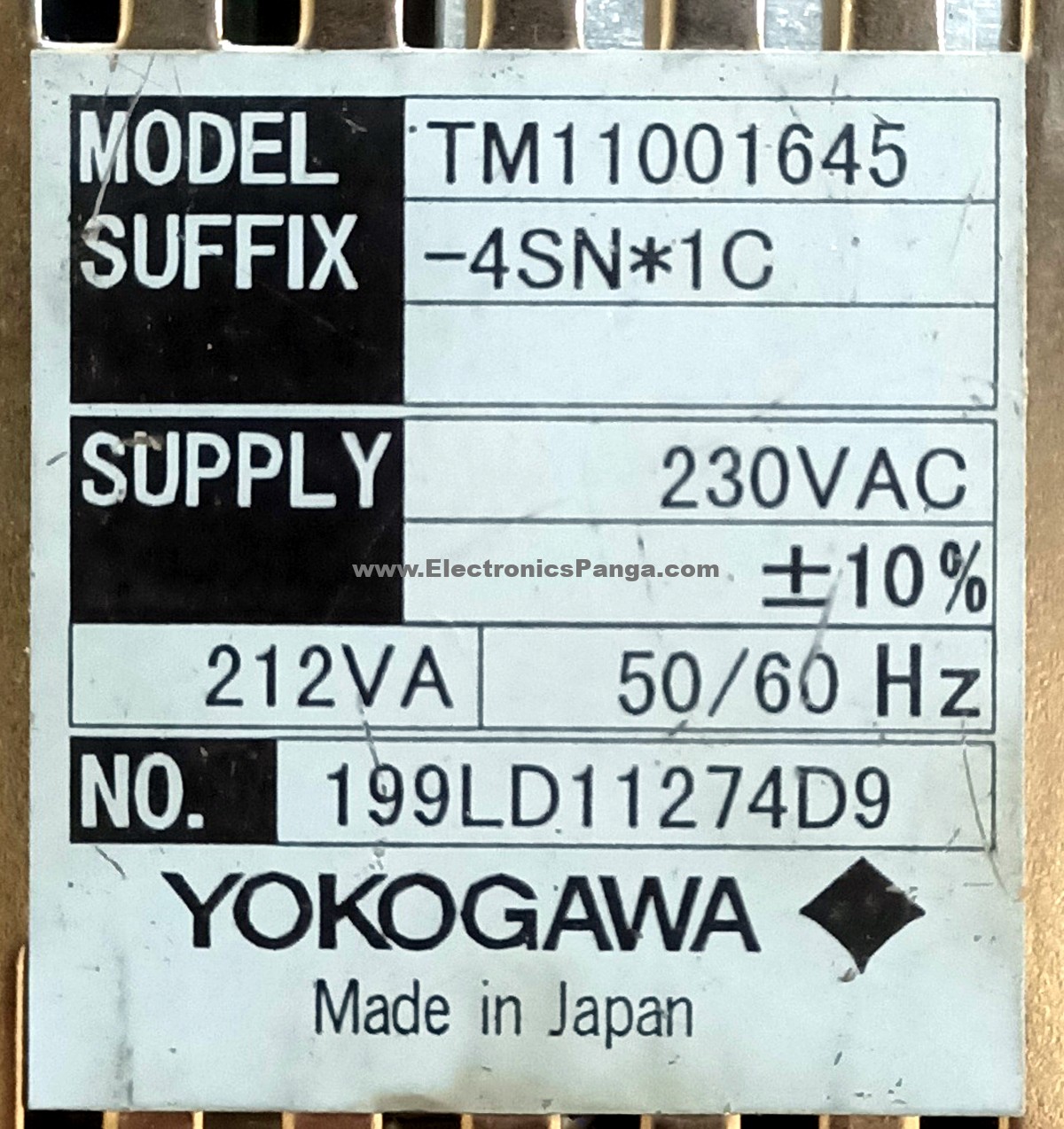 YOKOGAWA TM11001645 230V/AC 212VA AC Servo Driver SD1279 - Image 4