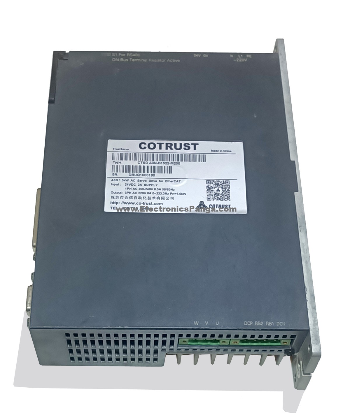 COTRUST 1.5Kw (1500W) CTSD-M2D-B1526-M201 AC Servo Motor + CTSD A3N-B1522-M200 Driver MD315 - Image 12