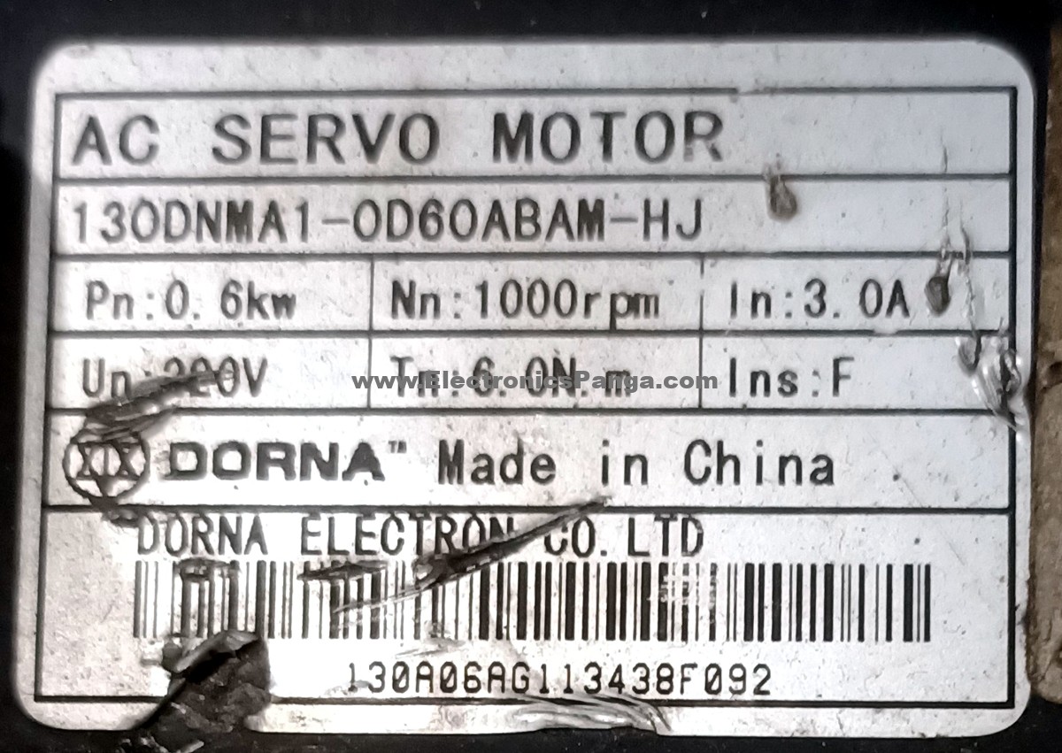 DORNA 0.6Kw (600W) 130DNMA1-0D60ABAM-HJ AC Servo Motor SM1089 - Image 2