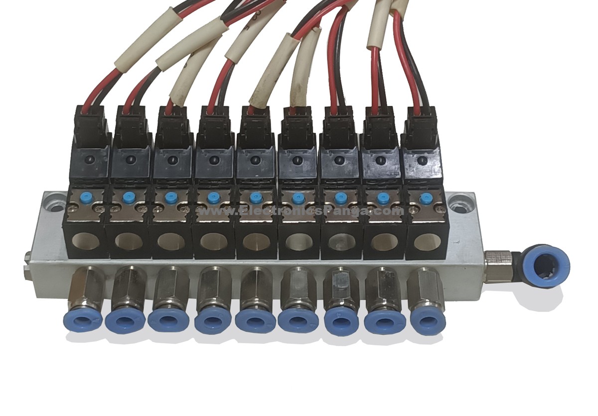 GSC GM124(N0) 24V/DC 9-Pieces Solenoid Valves Set with Base N393 - Image 3