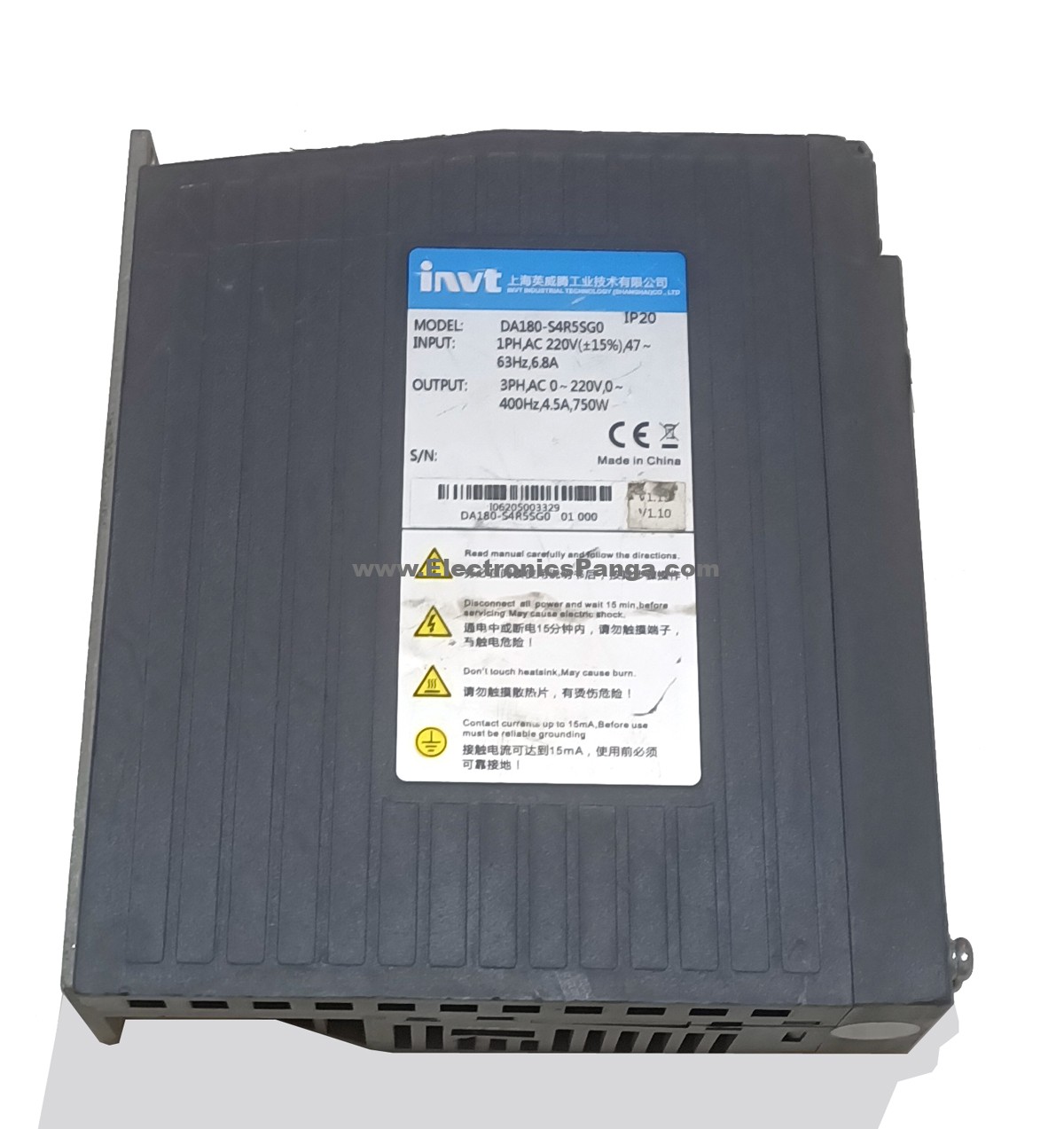 INVT 750W (0.75Kw) DA180-S4R5SG0 AC Servo Driver SD1369 – Star ...