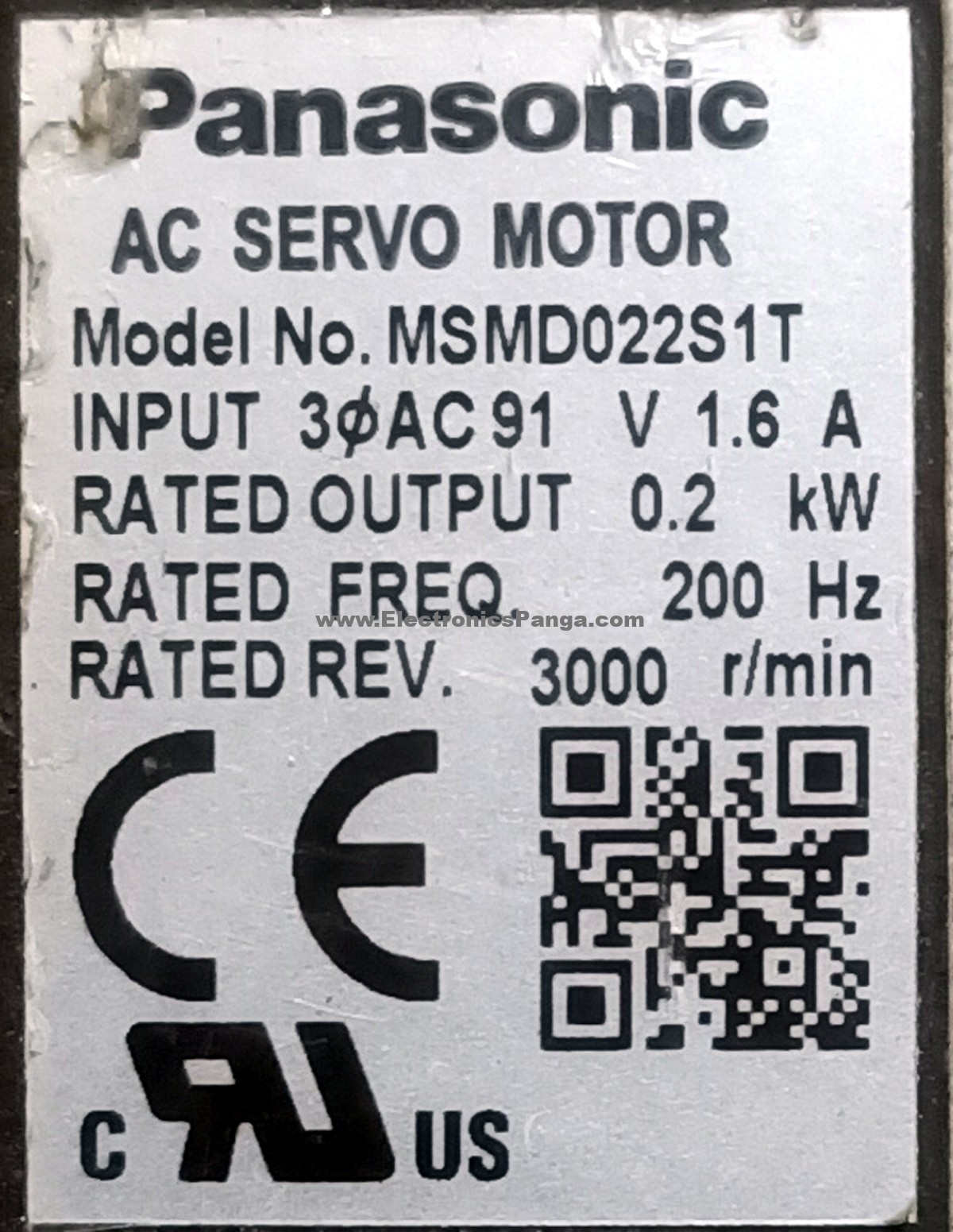 PANASONIC A4 200W (0.2Kw) MSMD022S1T AC Servo Motor SM1108 - Image 2