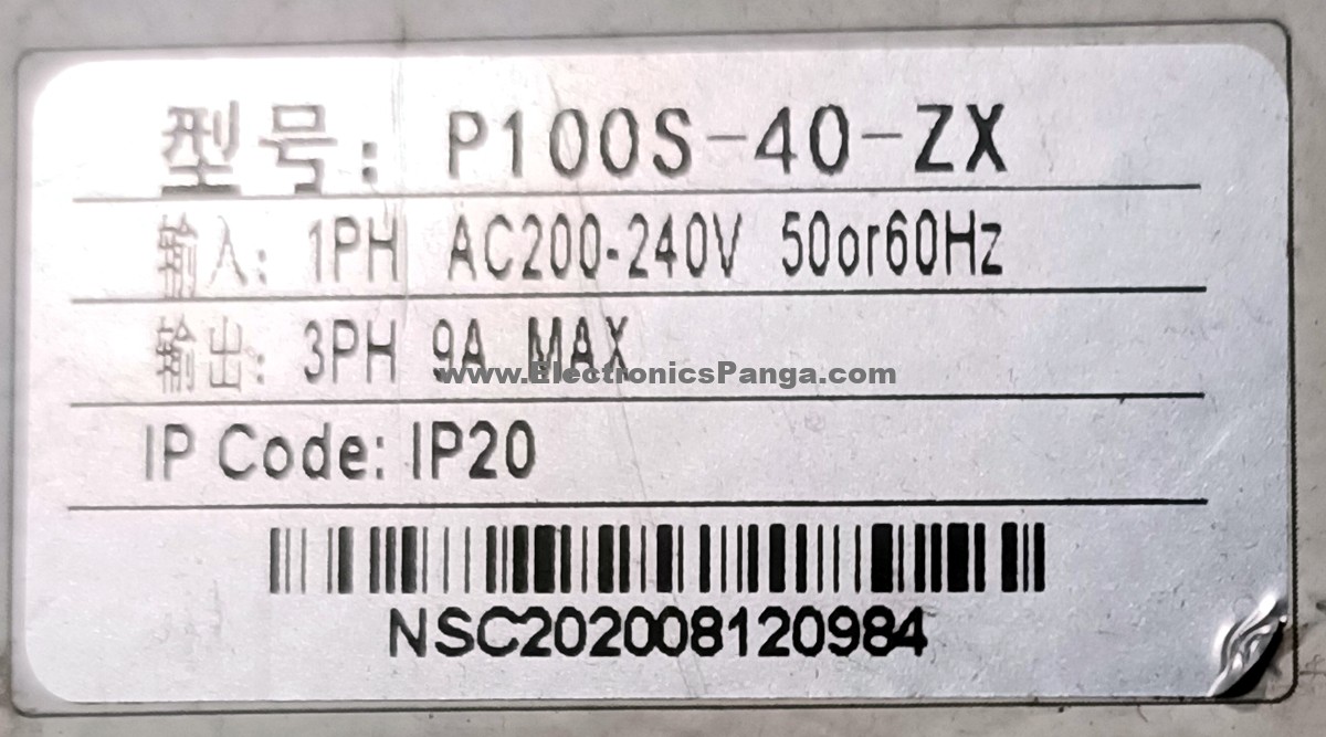 400W (0.4Kw) P100S-40-ZX AC Servo Driver SD1361 - Image 4
