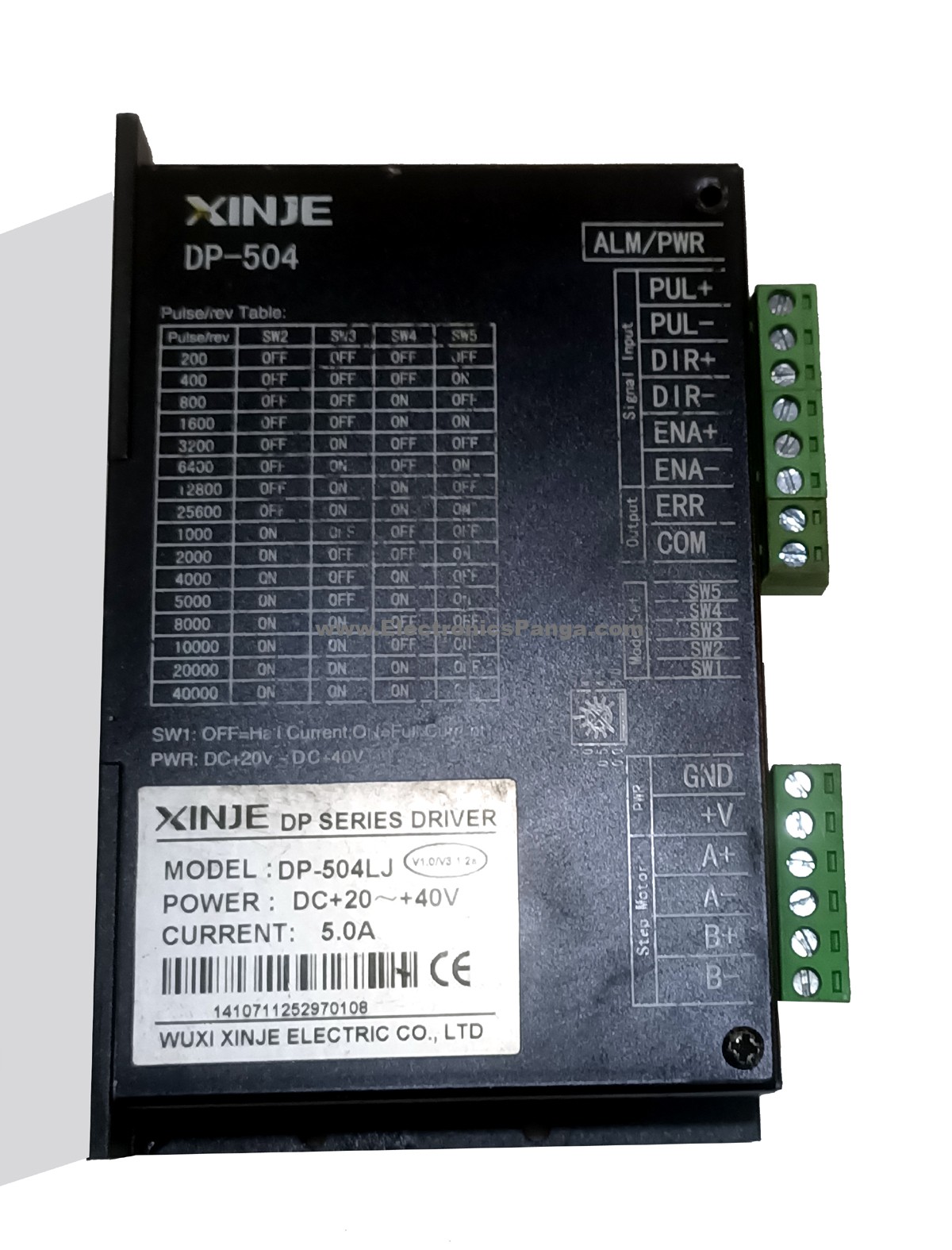 WUXI XINJE DP-504LJ 20-40V/DC 5A 2-Phase Stepper Driver STD321 - Image 3