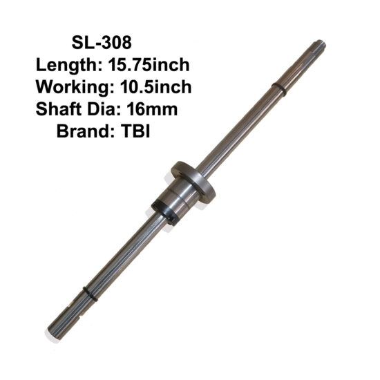 CNC TBI Hollow Ball-Spline Shaft With Nut 10.5inch Working and 15.75inch Length SL-308