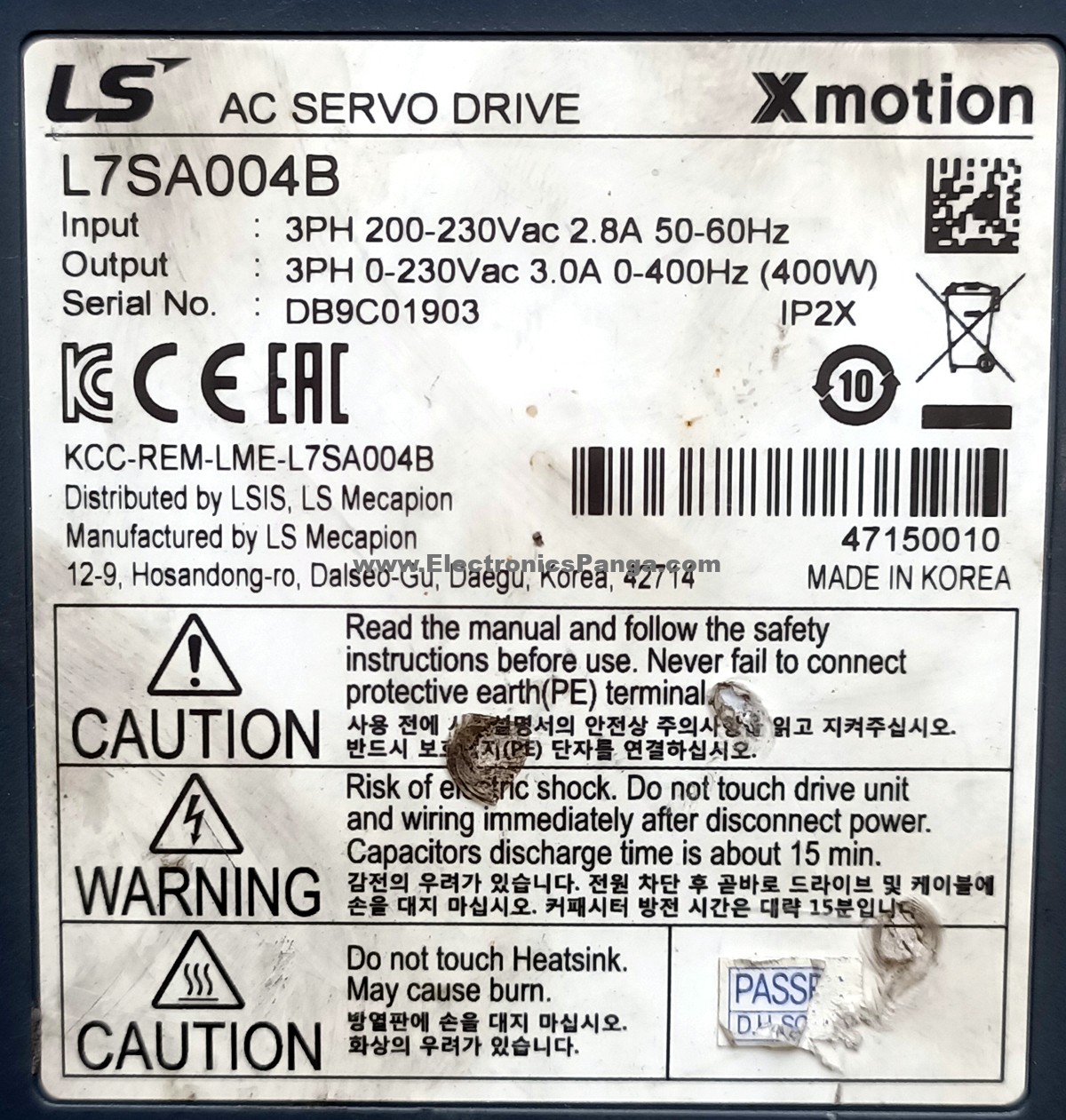 LS XMOTION 400W (0.4Kw) L7SA004B AC Servo Driver SD1414 - Image 4