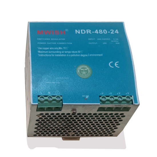 MWISH NDR-480-24 24V 20A AC To DC Single Output Switching Power Supply P403