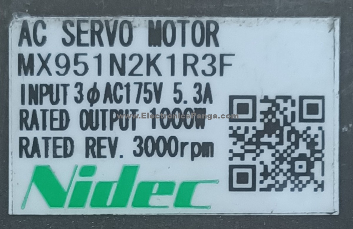 NIDEC 1Kw (1000W) MX951N2K1R3F AC Servo Motor SM1128 - Image 2