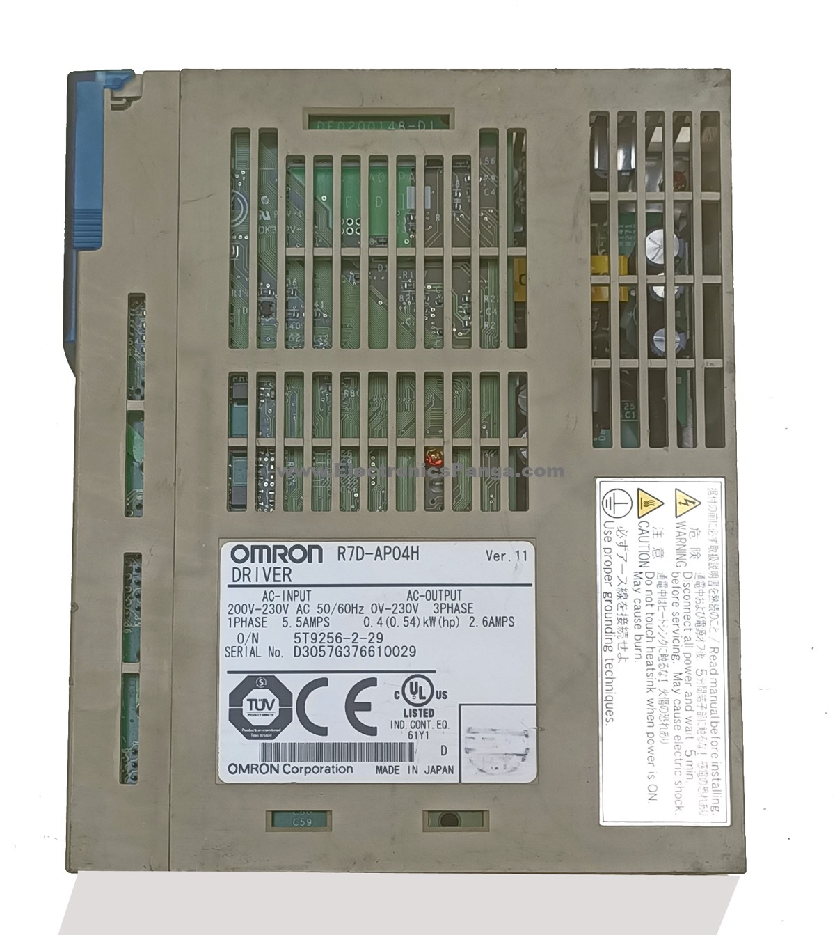 OMRON 0.4Kw (400W) R7D-AP04H AC Servo Driver SD1410 - Image 6