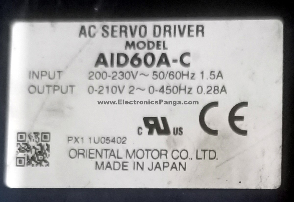 ORIENTAL MOTOR Vexta AID60A-C Closed Loop AC Servo Driver STD332 - Image 3
