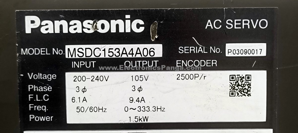 PANASONIC 1.5Kw (1500W) MSDC153A4A06 AC Servo Driver SD1417 - Image 3