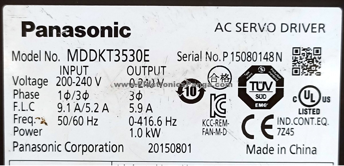 PANASONIC 1kw (1000w) MDDKT3530E AC Servo Driver SD1393 - Image 4