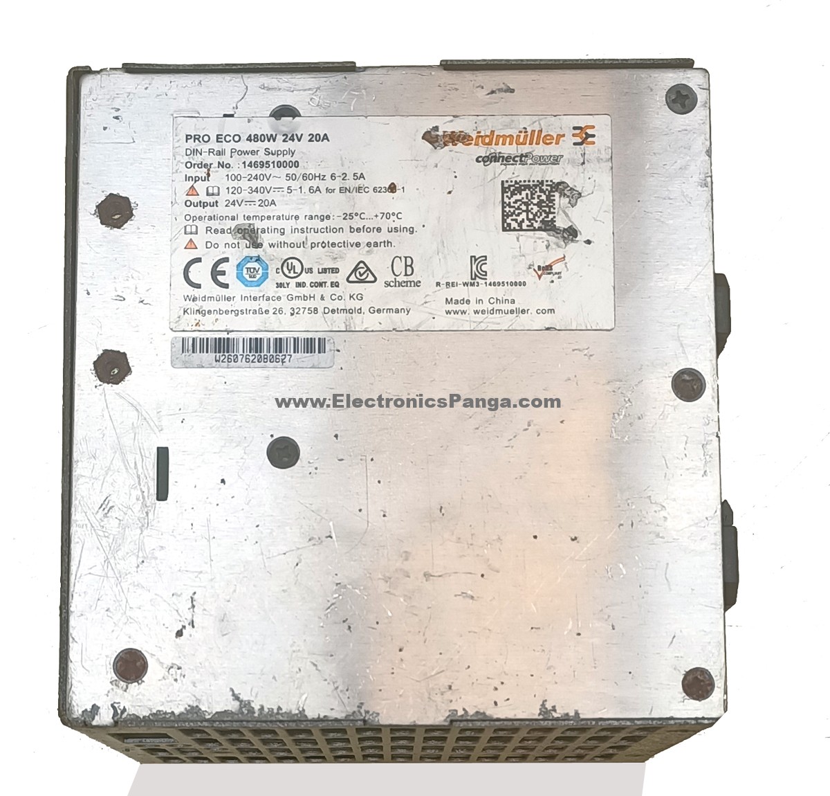 WEIDMULLER PRO ECO 480W 24V 20A 24V 20A AC To DC Single Output Switching Power Supply P406 - Image 6