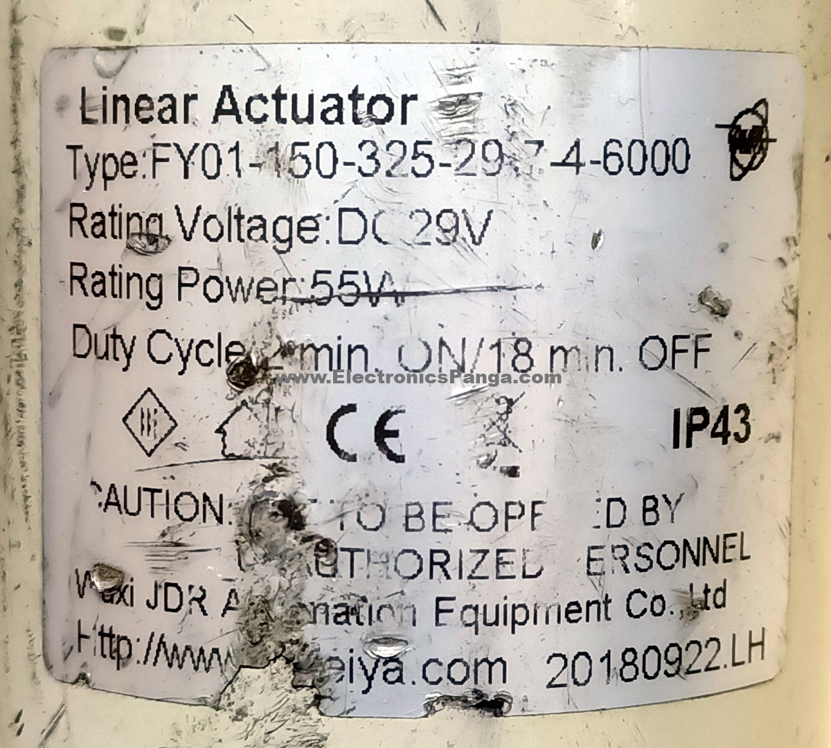 WXFEIYA FY01-150-325-29-7-4-6000 12V/DC 55W Linear Actuator 5.75inch ...