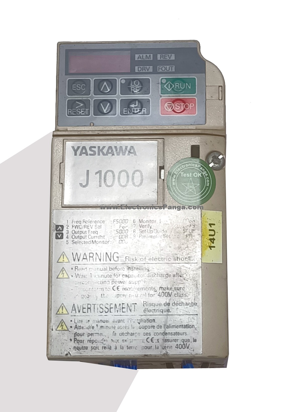YASKAWA 0.75kw/0.55kw (750w/550w) CIMR-JCBA0003BAA Inverter NR29 - Image 2