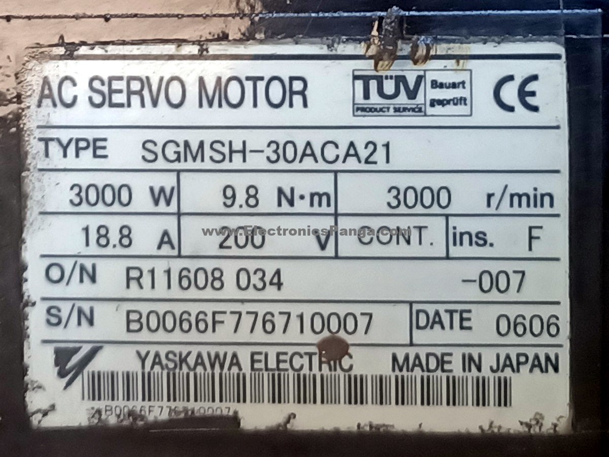 YASKAWA 3000w (3kw) SGMSH-30ACA21 AC Servo Motor + SGDH-30AE Driver MD317 - Image 3