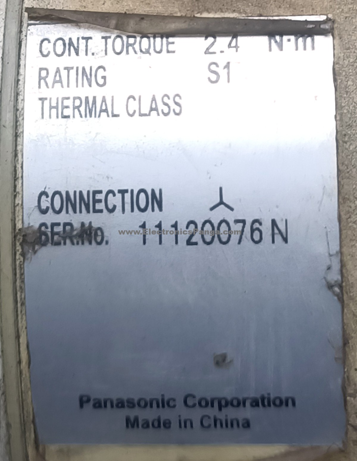 PANASONIC 750W (0.75Kw) MSMZ082B1E AC Servo Motor SM1299 - Image 3