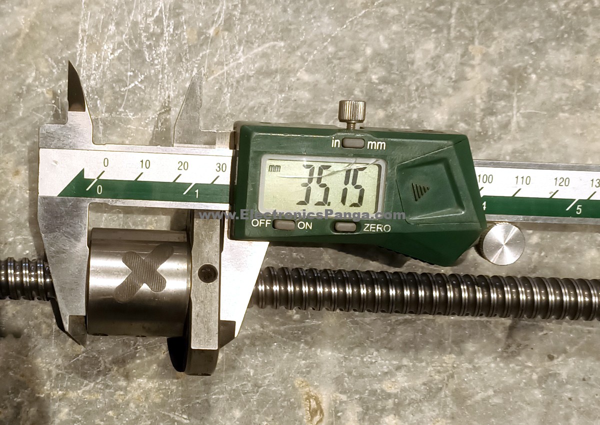 12X4 HIWIN CNC Ball Screw With Nut 4mm Pitch 22.5inch Working and 26.5inch Length BS-461 - Image 8
