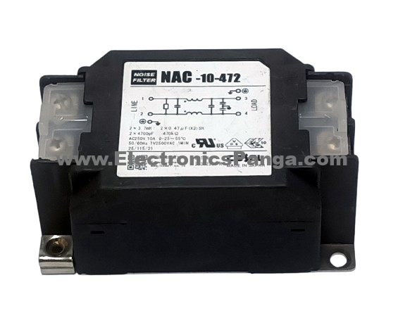 COSEL NAC-10-472 250V 10A 50/60Hz Noise Filter F81 - Image 2