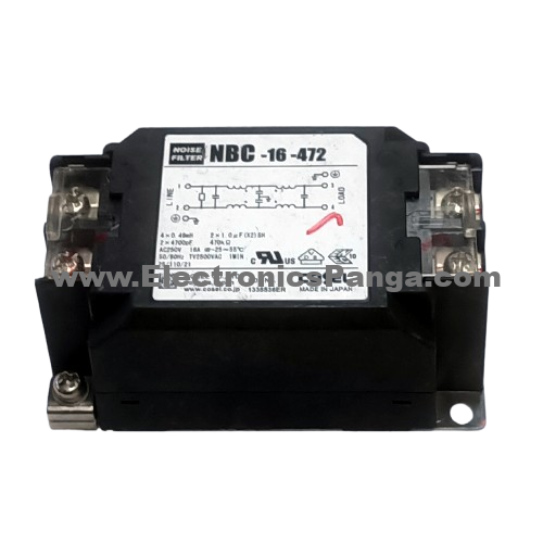 COSEL NBC-16-472 250V 16A 50/60Hz Noise Filter F104 - Image 3