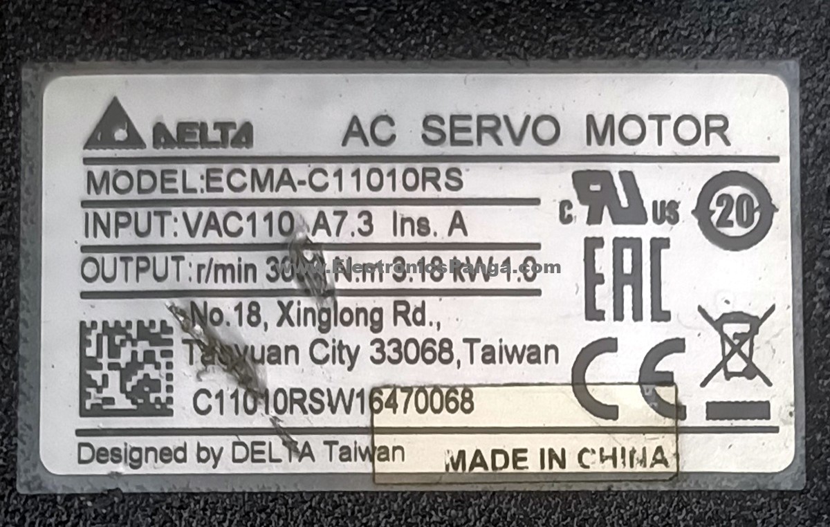 DELTA 1Kw (1000W) ECMA-C11010RS AC Servo Motor SM1290 - Image 2