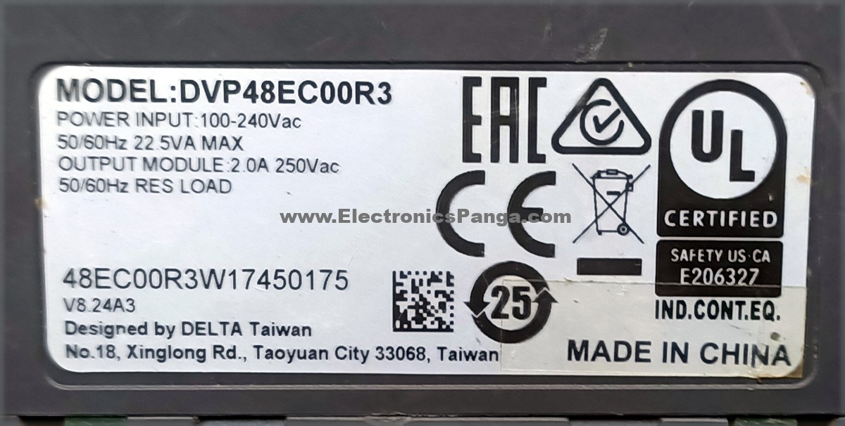 DELTA DVP48EC00R3 Programmable Controller (PLC) PL266 - Image 2